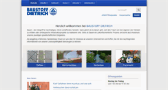 Desktop Screenshot of baustoff-dietrich.de