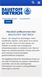 Mobile Screenshot of baustoff-dietrich.de